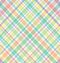 Colored checkered table cloth background. Texture of textile table napkin. Multicoloured gingham background.