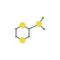 colored chemical chain icon. Element of science and laboratory for mobile concept and web apps. Detailed chemical chain icon can b