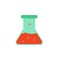 colored chemical fluid in vitro icon. Element of science and laboratory for mobile concept and web apps. Detailed chemical fluid i