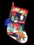 Colored Christmas Stocking I