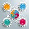 Colored Circle Puzzle Big Gear Machine