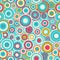 Colored circle seamless pattern