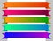 Colored clasic ribbons elements for web.