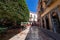 Colored colonial houses in old town of Guanajuato. Colorful alleys and narrow streets in Guanajuato city, Mexico. Spanish Colonial