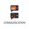 colored communication icon. Element of web icon for mobile concept and web apps. Detailed colored communication icon can be used