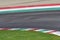 colored curbs on a racing track