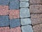 Colored decorative paving