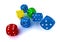 Colored dices