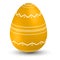 Colored Easter Egg. 3d easter egg, spring holiday traditional symbol