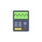 colored electric measuring instrument icon. Element of science and laboratory for mobile concept and web apps. Detailed electric m