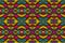 Colored embroidery seamless pattern. Carpet print template. Floor covering ornament