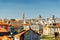 Colored facades and roofs of houses of Porto, Portugal.