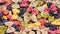 Colored Farfalle Pasta bow tie pasta background