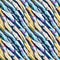 Colored feathers, unusual, seamless pattern