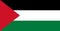 Colored flag of the State of Palestine