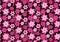 Colored flowered background design for wallpaper