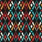 Colored geometric seamless pattern