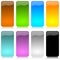 Colored and glossy vertical bar set