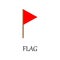 colored golf flag icon. Element of web icon for mobile concept and web apps. Detailed colored golf flag icon can be used for web
