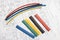 Colored heat shrink tubing