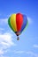 Colored hot-air ballon