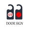 colored hotel door sign icon. Element of web icon for mobile concept and web apps. Detailed colored hotel door sign icon can be