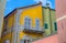 Colored house with the painted window/ Italy/ vintage/ home/ city