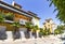 Colored houses in Cascais, `Portuguese Riviera` - coastal resort town near Lisbon, Portugal