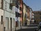 Colored houses in Parma.