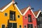 Colored houses in Zoutkamp