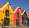 Colored houses in Zoutkamp