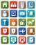 Colored icons legal services