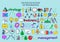 Colored Infographic Business Icons Collection