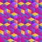 Colored Isometric 3d Vector Cubes Abstract Background