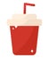 colored juice cup