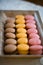 Colored macaroons