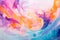 Colored modern canvas with swirls light violet and orange, light magenta and turquoise colors.