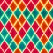 Colored mosaic seamless pattern