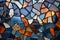 Colored mosaic tile pattern, desktop background. Background for web design.