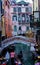 A colored narrow Venetian canal