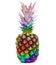 Colored pineapple