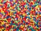 Colored plastic beads background