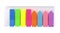 Colored plastic stickers, stationery