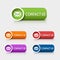 Colored rectangular web buttons contact us