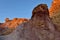 Colored rocks of Yeruham canyon, Middle East,Israel,Negev deset