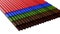 Colored Roof Tiles, 3D rendering