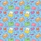Colored seamless email pattern