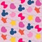 Colored seamless pattern