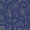 Colored seamless pattern with roses