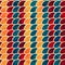 Colored semicircle seamless pattern with grunge effect